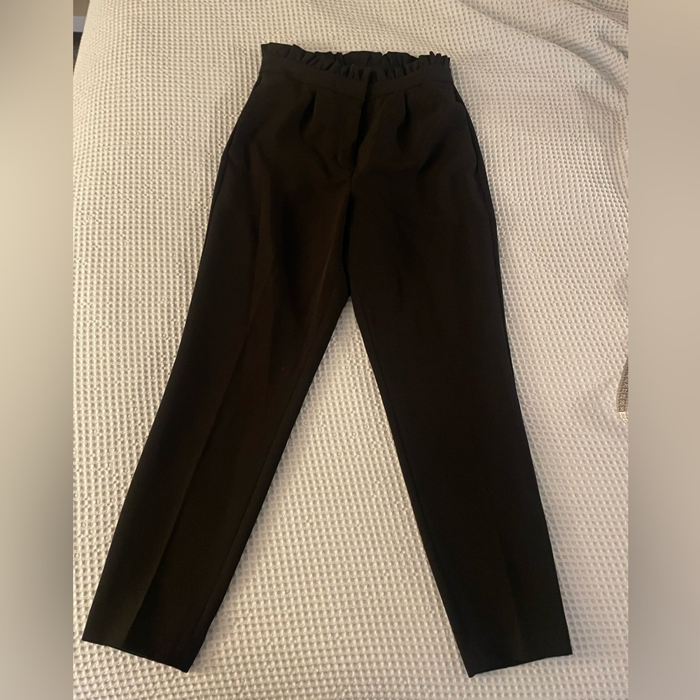 Black High-Waisted Trousers